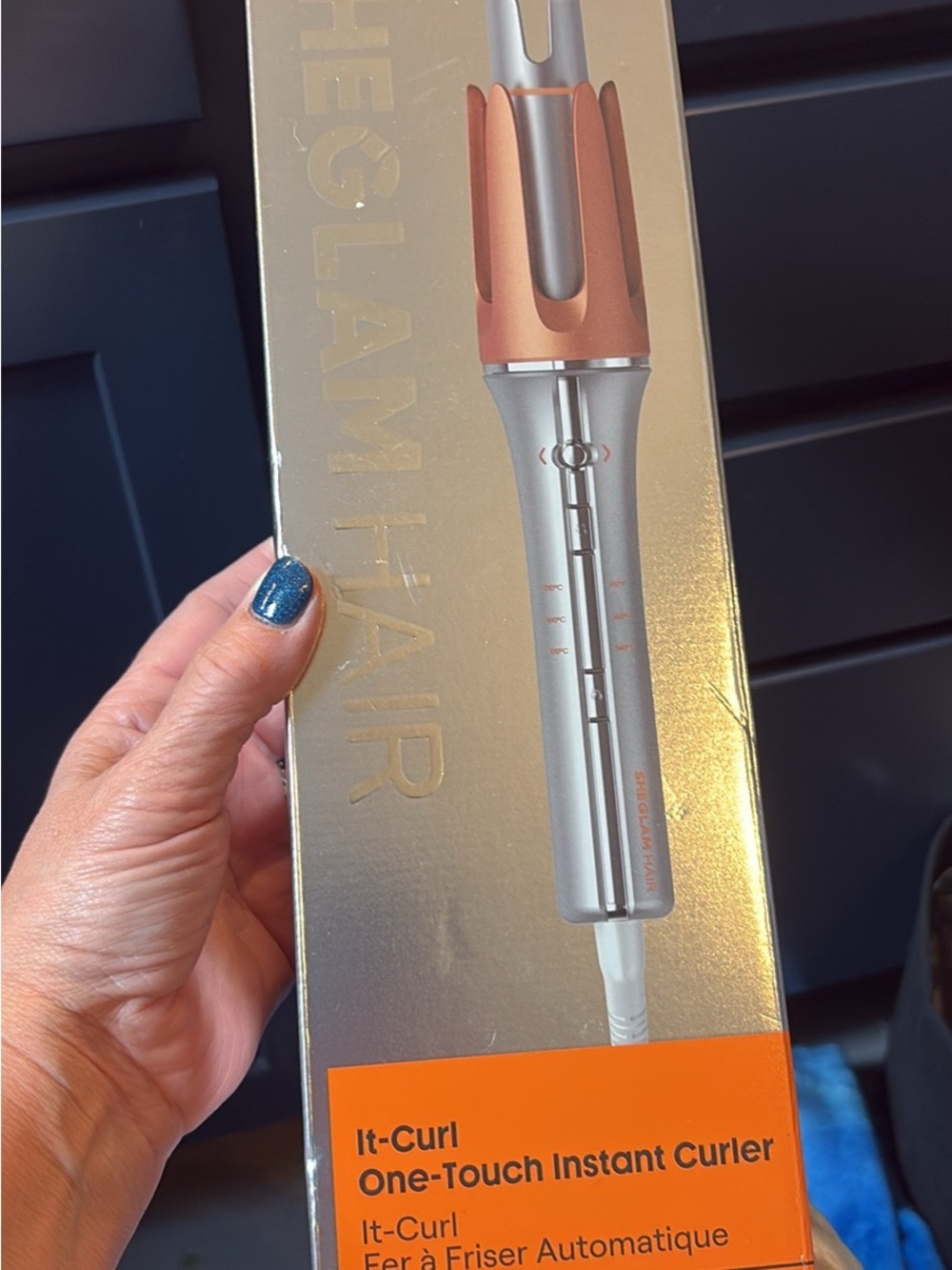 It-Curl One-Touch Instant Curler - Rose Gold and Silver